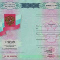 Диплом техникума (колледжа) с 2007 года